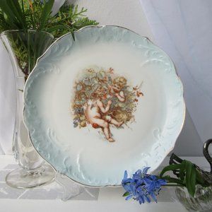 Antique Plate Two Cherubim Rosenthal 1891-1906